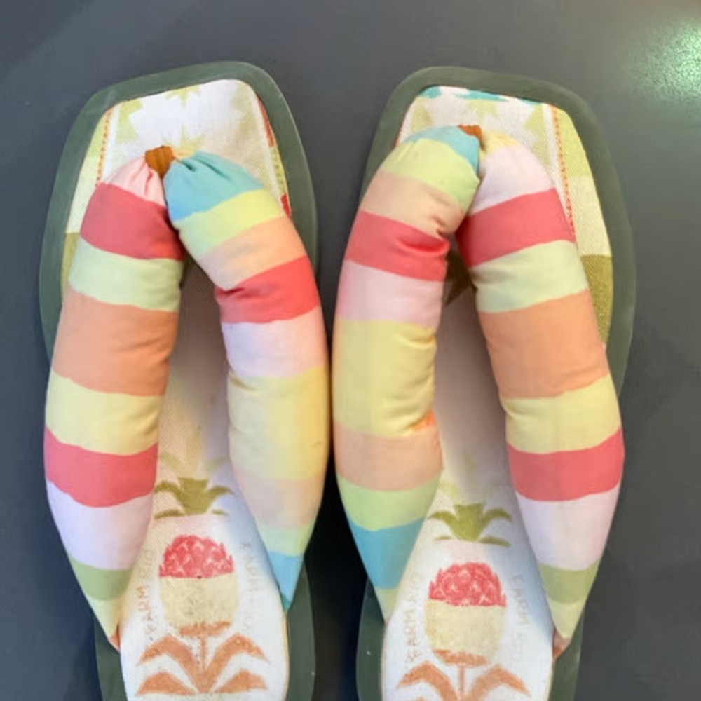 Colorful Striped Women's Sandals